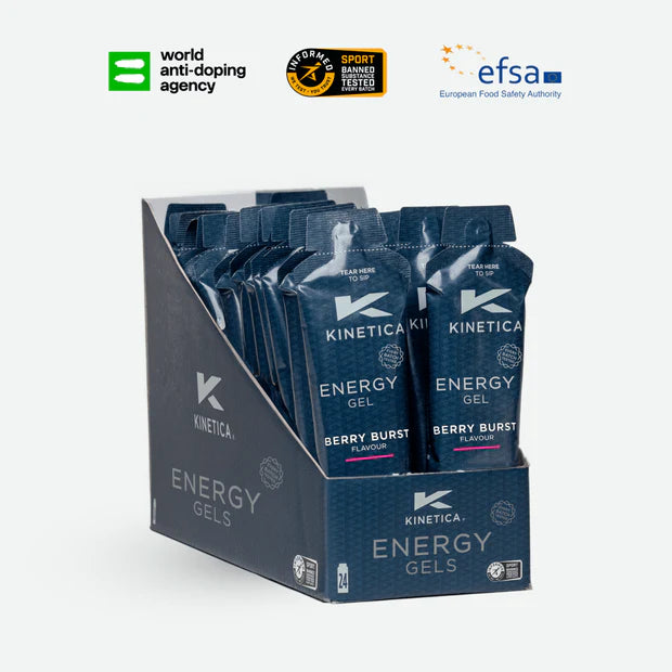 Kinetica Energy Gel 70g Box of 24, Berry Burst