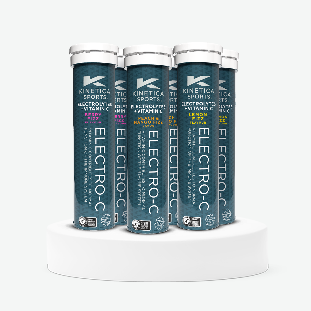 Kinetica Electrolytes, Lemon Fizz, 15 tablets