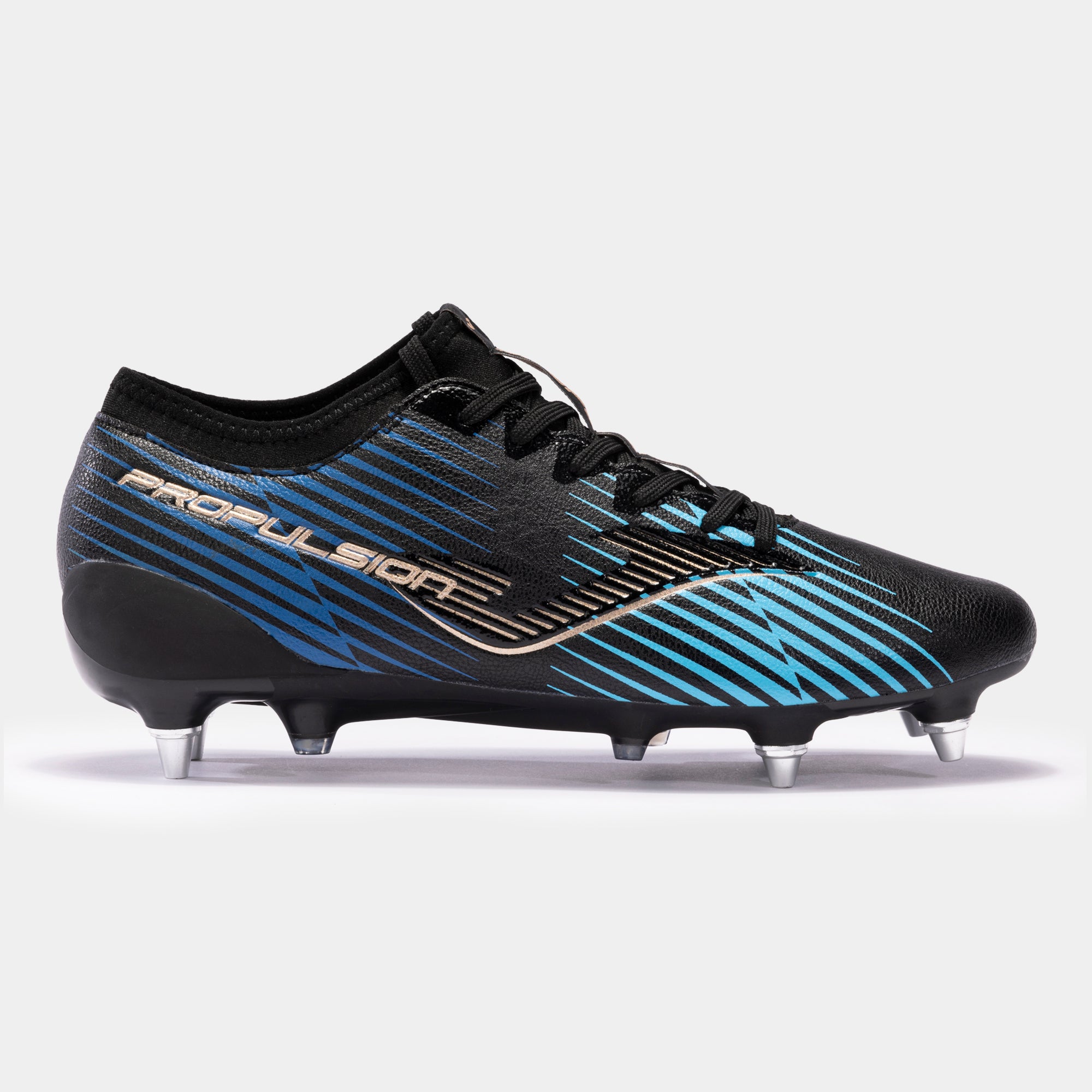 Joma Propulsion Cup 2301 Black/Blue Soft Ground Boot