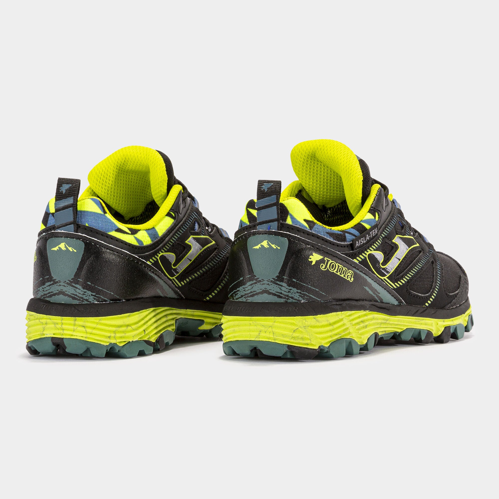 Joma Vora 2401 Trail Shoe Black Lemon Jr