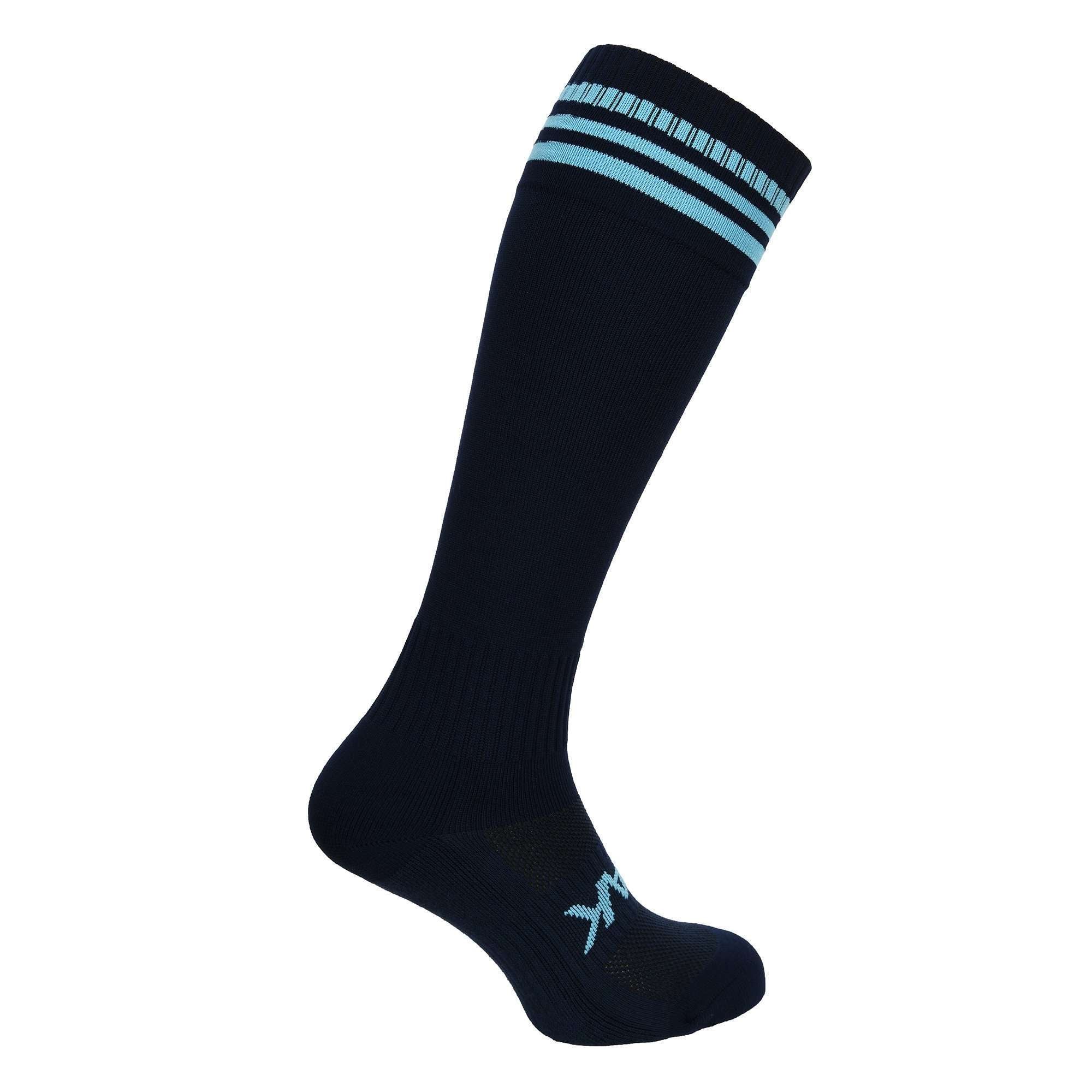 Atak Full Length Sock Navy/Sky Blue