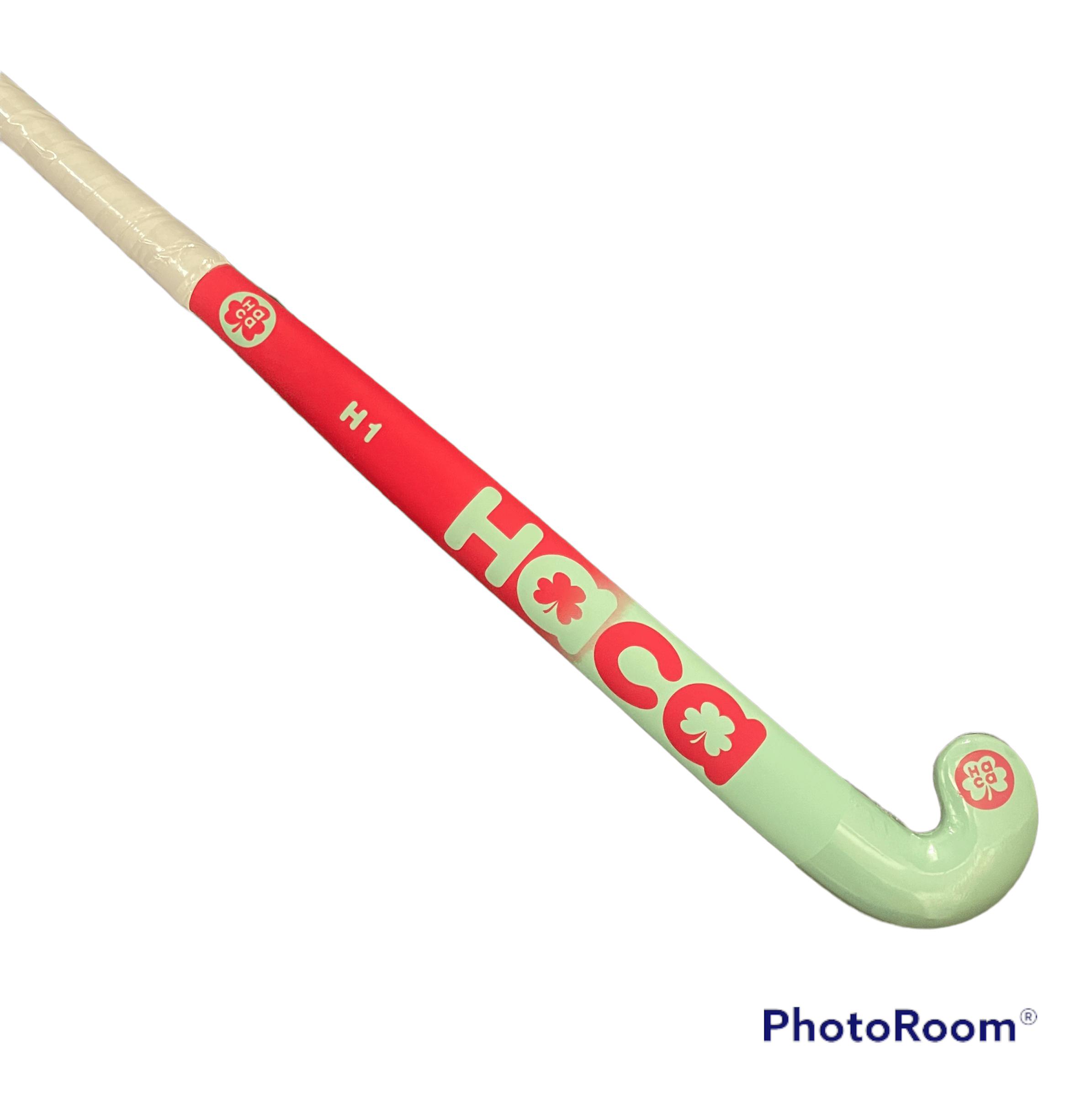 Haca H1 PBow Hockey Stick Cherry Red/Jade Cream