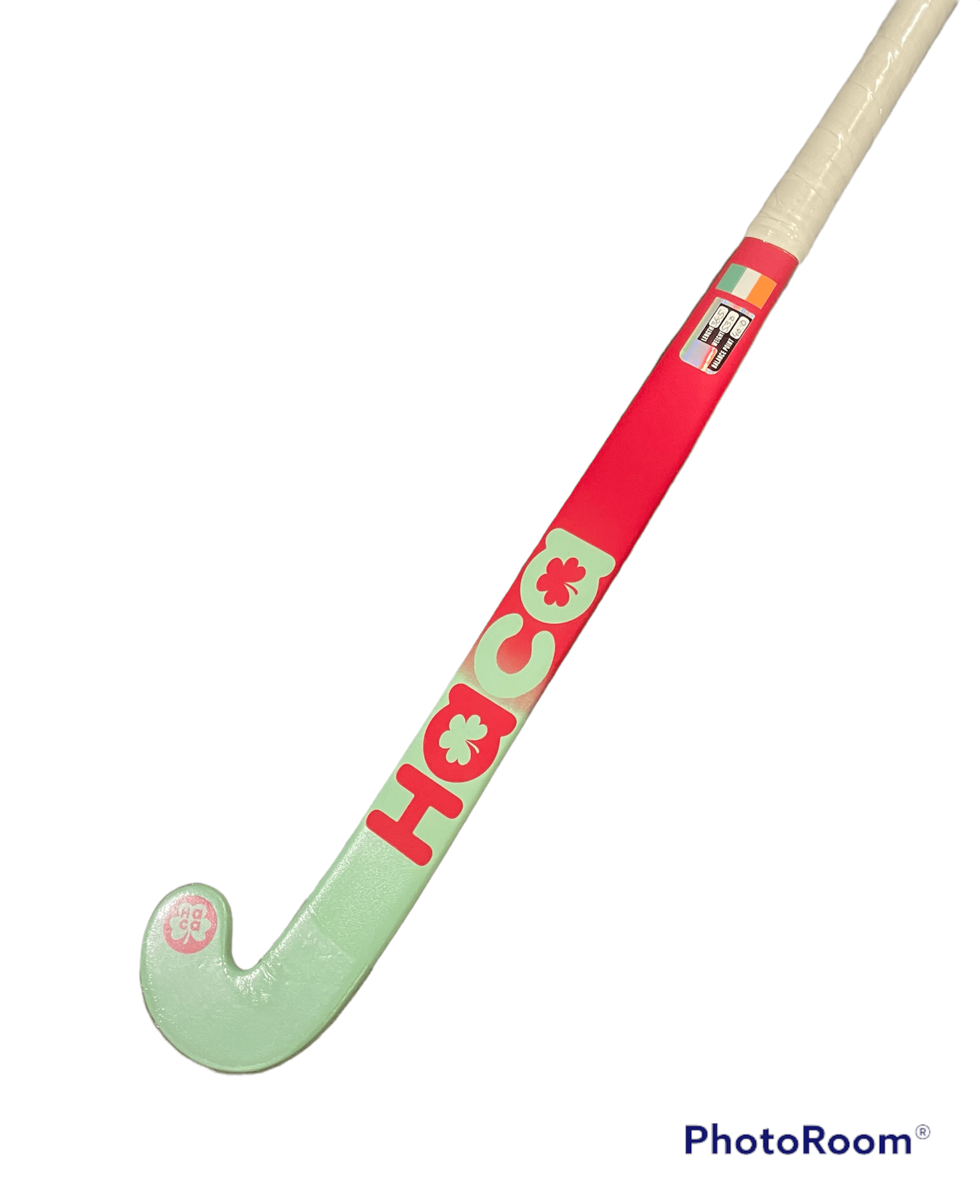Haca H1 PBow Hockey Stick Cherry Red/Jade Cream
