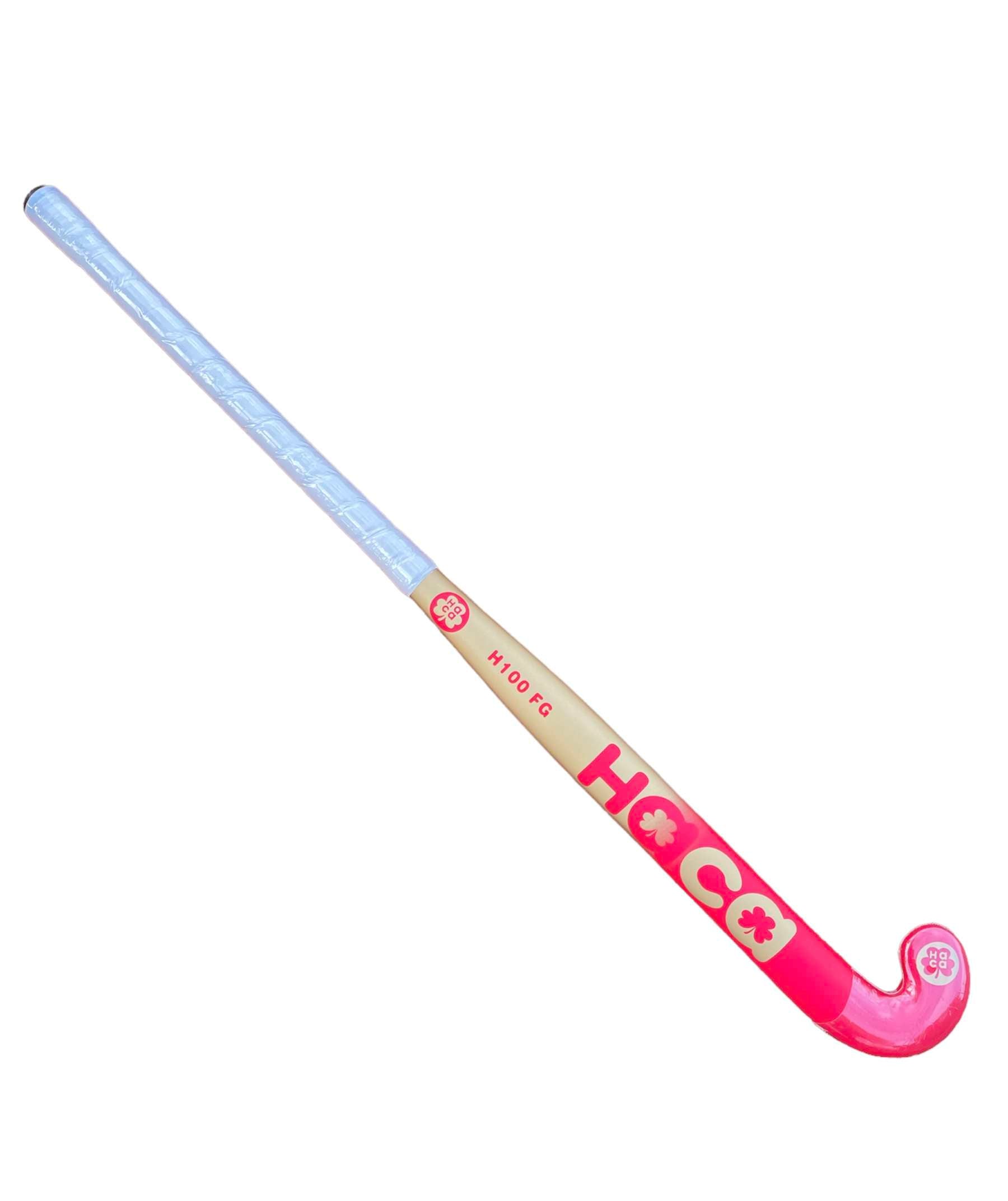 Haca H100 FG Cherry Red/Gold 100% Fibreglass Hockey Stick (34" only)