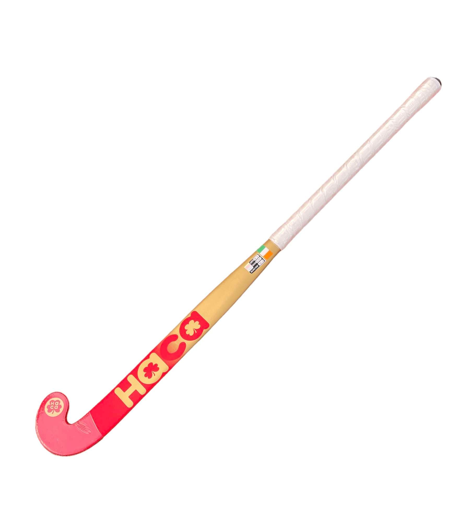 Haca H100 FG Cherry Red/Gold 100% Fibreglass Hockey Stick (34" only)