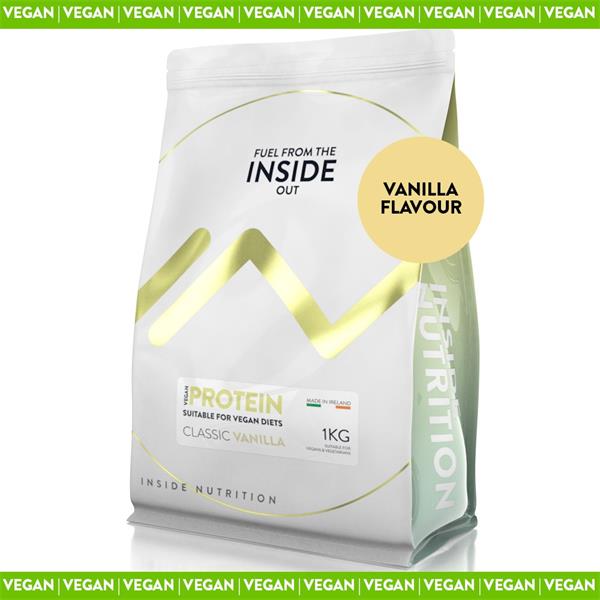 Inside Nutrition Vegan Protein Powder, 1kg, Vanilla