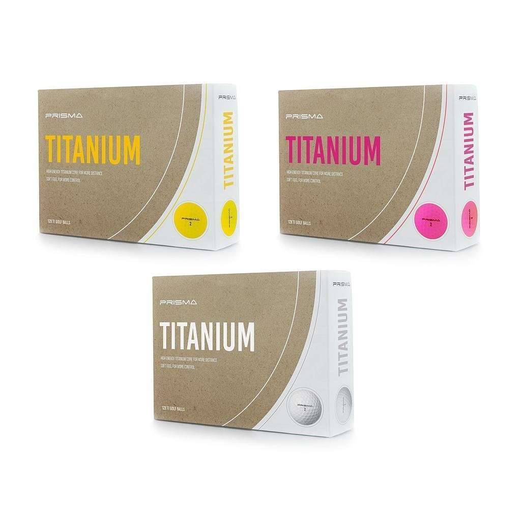 Masters Prisma Titanium Golf Balls, Dozen