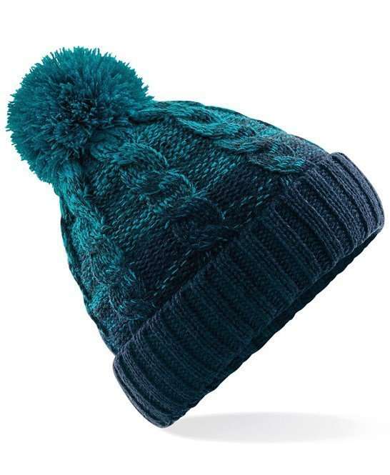 Beechfield Ombre Beanie Teal/French Navy