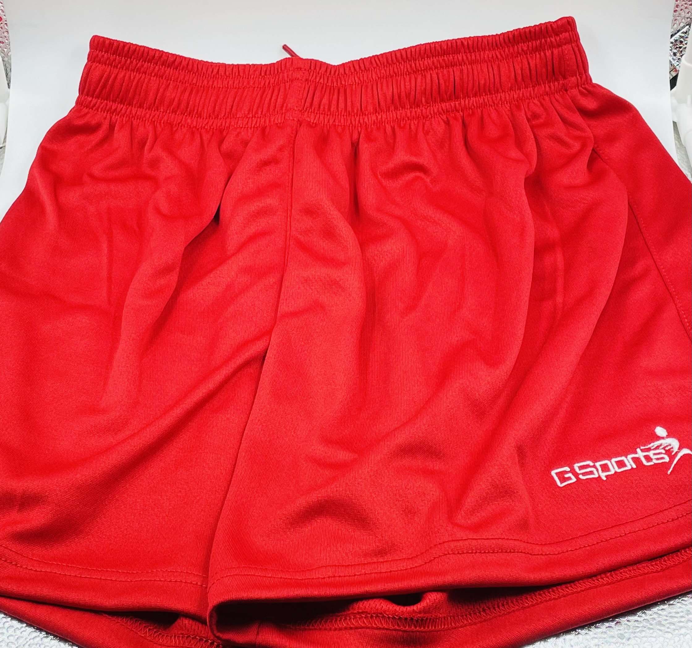 G Sports Soccer Shorts Red