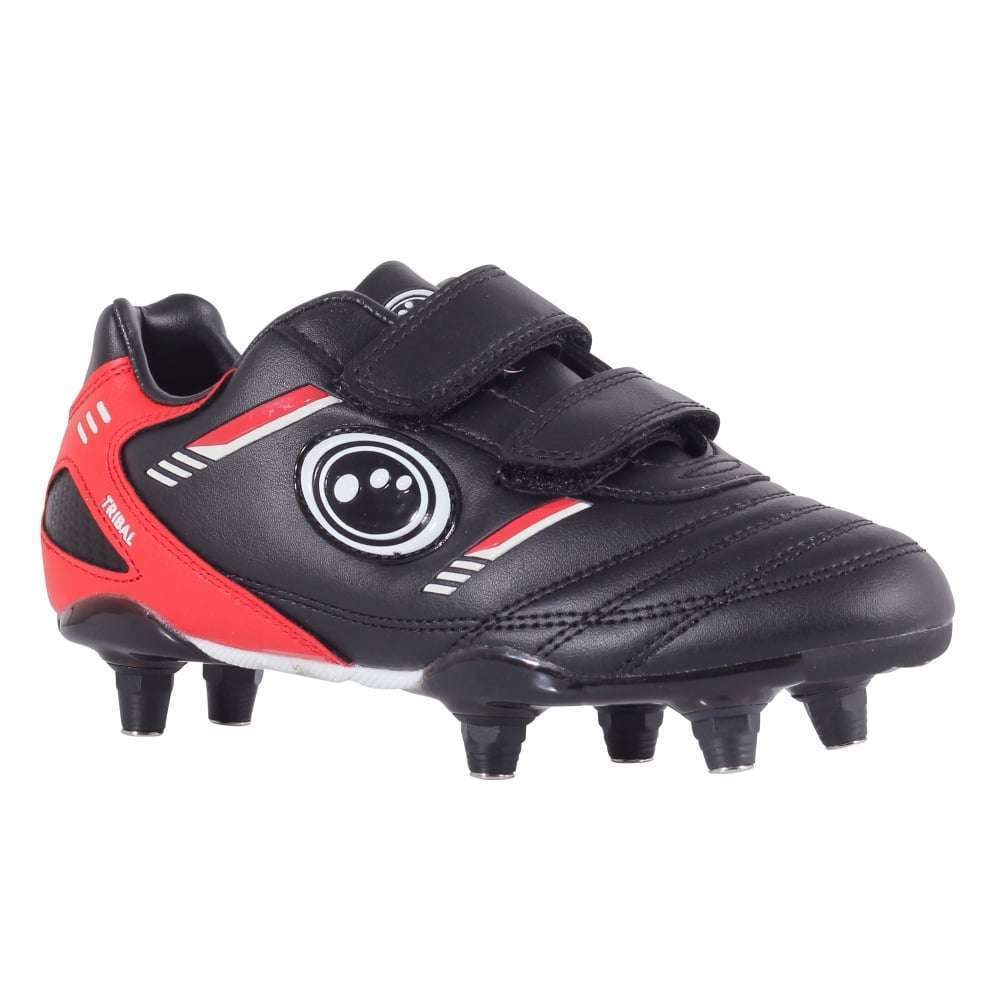 Optimum Tribal Black/Red Velcro Junior Boot