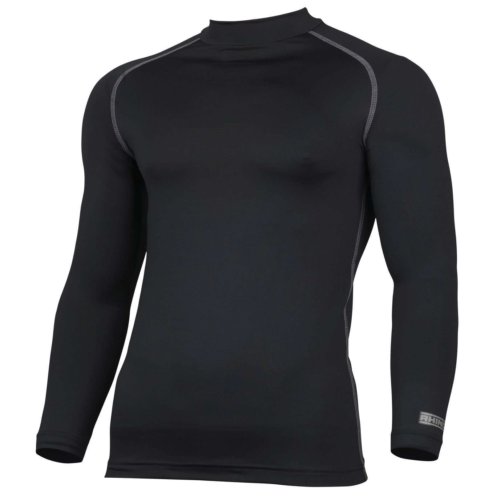 Rhino Turtle Neck Baselayer Top Black