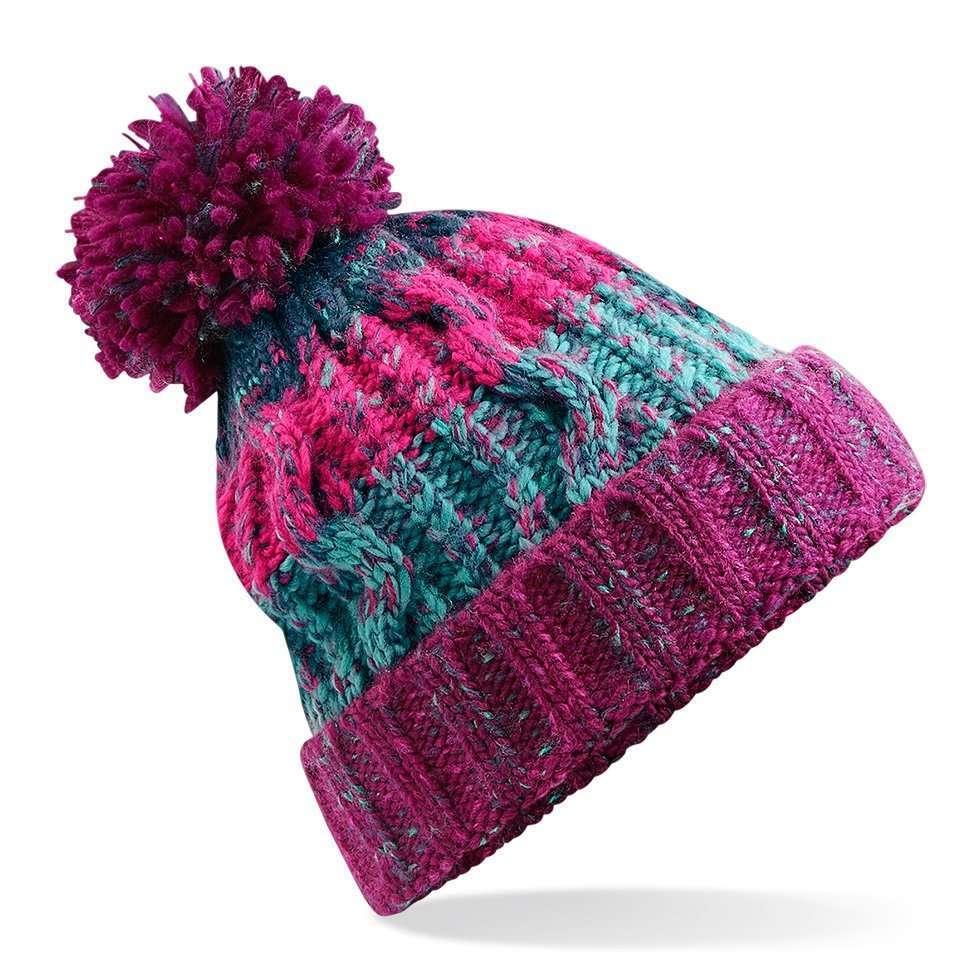 Beechfield Corkscrew Winter Berries Beanie